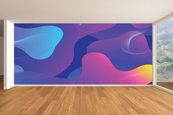 Abstrait multicolore papier peint mural Art mural Peel & Stick décor auto-adhésif texturé grand mur Art Print 7