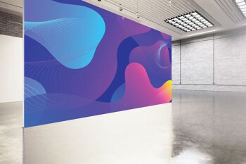 Abstrait multicolore papier peint mural Art mural Peel & Stick décor auto-adhésif texturé grand mur Art Print 10