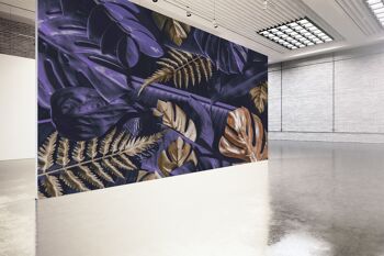 Or et violet Monstera papier peint mural Art mural Peel & Stick décor auto-adhésif texturé grand mur Art Print 10
