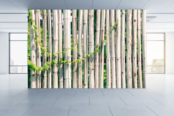 Bambou Fance Fond Papier Peint Papier Peint Mur Art Peel & Stick Auto-Adhésif Décor Texturé Grand Mur Art Print 2