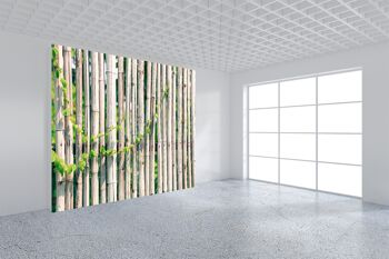 Bambou Fance Fond Papier Peint Papier Peint Mur Art Peel & Stick Auto-Adhésif Décor Texturé Grand Mur Art Print 8