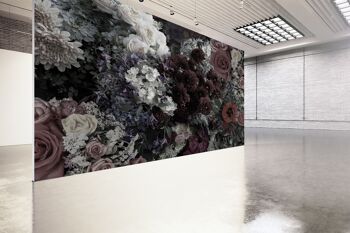 Dark Florals Wall Mural Wallpaper Wall Art Peel & Stick Décor auto-adhésif Texturé Grand mur Art Print 10