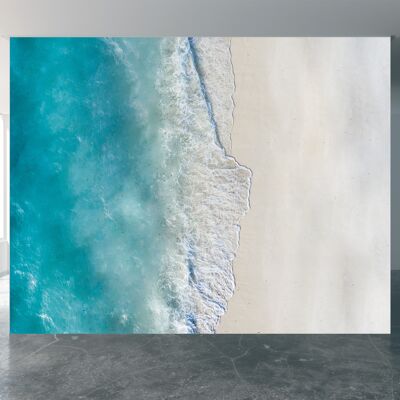 Summer Seascape Wall Mural Wallpaper Wall Art Peel & Stick Self Adhesive Decor Textured Large Wall Art Print