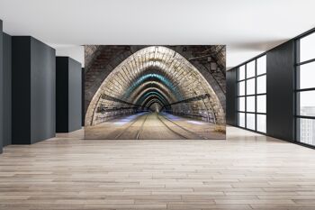 Tunnel de tramway papier peint mural Art mural Peel & Stick décor auto-adhésif texturé grand mur Art Print 4