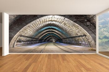 Tunnel de tramway papier peint mural Art mural Peel & Stick décor auto-adhésif texturé grand mur Art Print 7