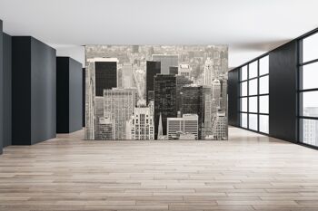 Manhattan Street Wall Mural Papier Peint Art Mural Peel & Stick Décor Auto-Adhésif Texturé Grand Mur Art Print 4