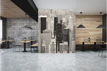 Manhattan Street Wall Mural Papier Peint Art Mural Peel & Stick Décor Auto-Adhésif Texturé Grand Mur Art Print 9