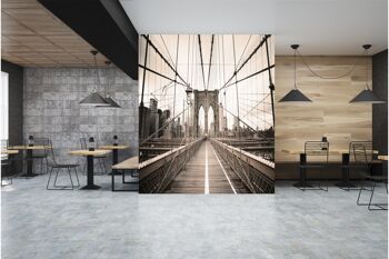 Brooklin Bridge-NYC papier peint mural Art mural Peel & Stick décor auto-adhésif texturé grand mur Art Print 5