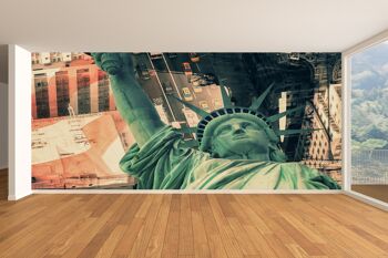 États-Unis d'Amérique Collage Papier Peint Papier Peint Mur Art Peel & Stick Décor Auto-Adhésif Texturé Grand Mur Art Print 7