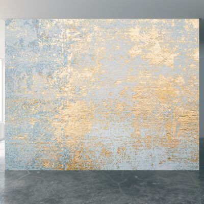 Golden Mess Wall Mural Wallpaper Wall Art Peel & Stick Decoración autoadhesiva Textured Large Wall Art Print