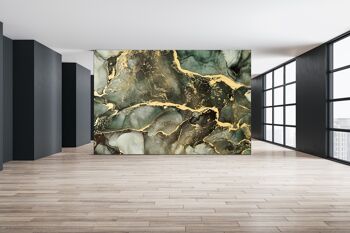 Incroyable marbre vert papier peint mural Art mural Peel & Stick décor auto-adhésif texturé grand mur Art Print 4