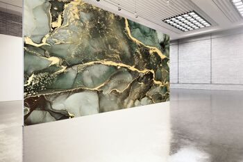Incroyable marbre vert papier peint mural Art mural Peel & Stick décor auto-adhésif texturé grand mur Art Print 10