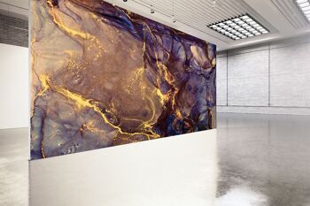 Motif or violet papier peint mural Art mural Peel & Stick décor auto-adhésif texturé grand mur Art Print 10