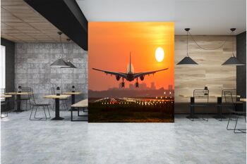 Avion d'atterrissage papier peint mural papier peint Art mural Peel & Stick décor auto-adhésif texturé grand mur Art Print 9