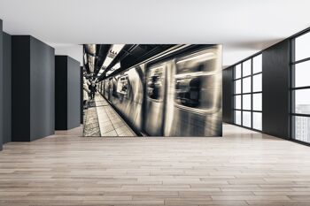 New York Subway Wall Mural Papier Peint Wall Art Peel & Stick Auto Adhésif Décor Texturé Grand Mur Art Print 4