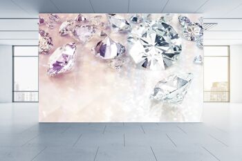 Diamants brillants papier peint mural Art mural Peel & Stick décor auto-adhésif texturé grand mur Art Print 2