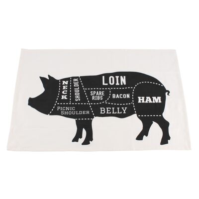 Pork Cut Tea Towel