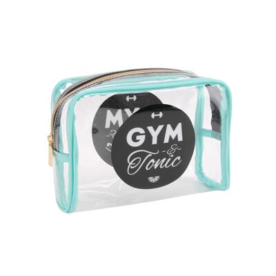 Gym & Tonic' Clear Cosmetic Bag