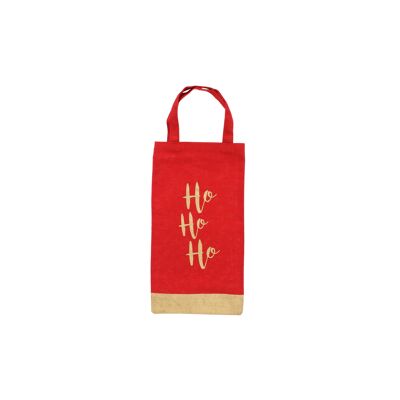 Ho Ho Ho Glitter Bottle Bag