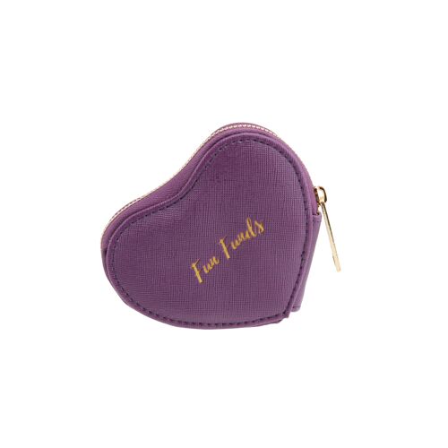 W&R Fun Funds Purple Heart Coin Purse