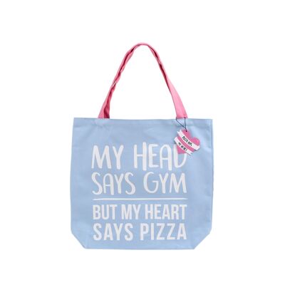 Gym and Tonic Gym Now Pizza Later Tote Bag