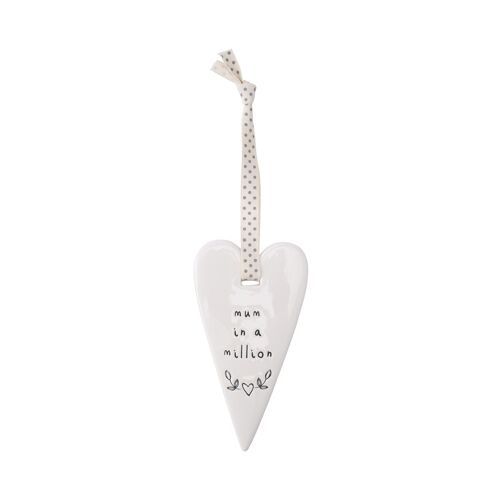 Send With Love 'Mum In A Million' Heart Hanger