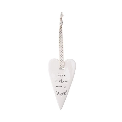 Send With Love 'Home Is Where Mum Is' Heart Hanger