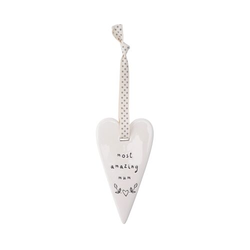 Send With Love 'Most Amazing Mum' Heart Hanger