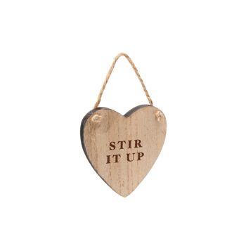 Loft Stir It Up - Cintre en forme de cœur en bois