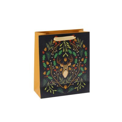 Seasons Greetings Stag Med Gift Bag