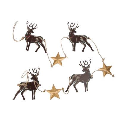 Deck The Halls Stag and Star Garland