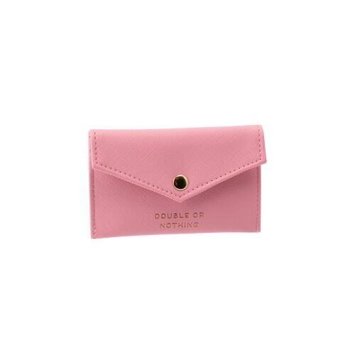 W&R Candy Pink Double Or Nothing Envelope Purse