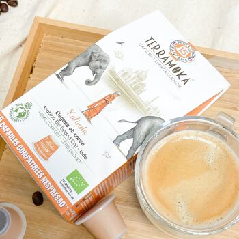 Café Bio 15 capsules zero dechet compatibles nespresso - Kalindia 3