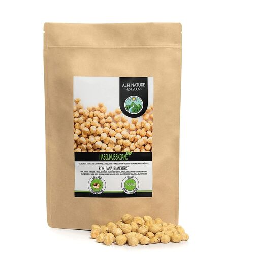 Hazelnuts, blanched 1000g