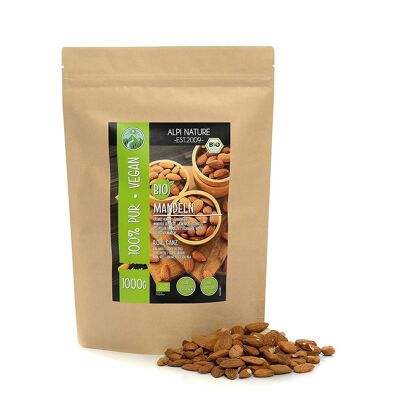 Organic almonds 1000g