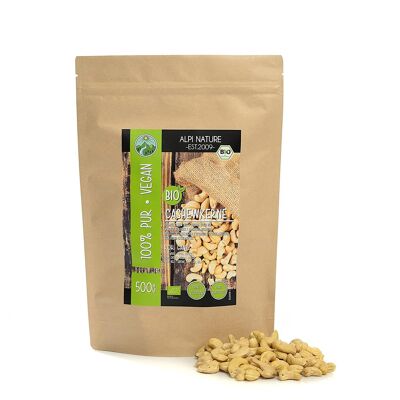 Organic cashew nuts 500g