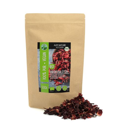 Organic hibiscus flowers 500g