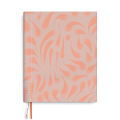 Notebook A5 - Orange Waves