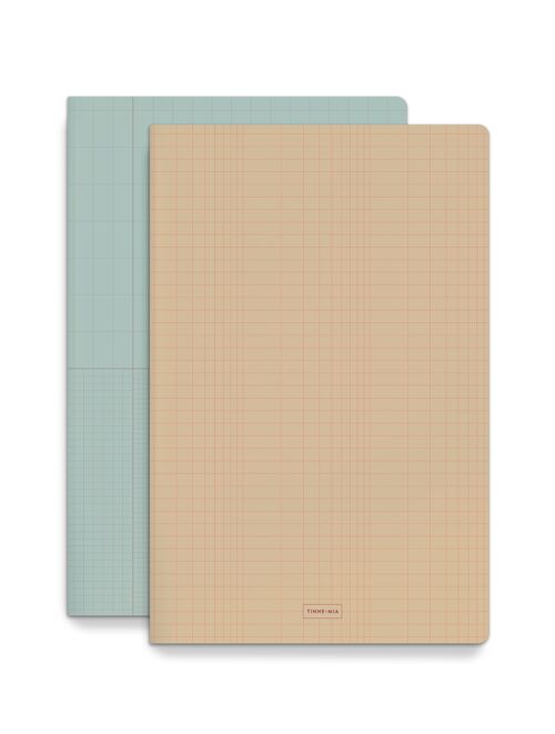Oefenboek A4 - set2 - Icy Grid / Honey Grid
