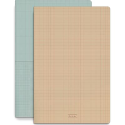 Oefenboek A4 - set2 - Icy Grid / Honey Grid