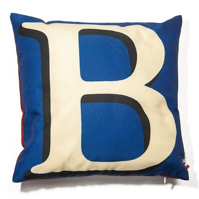 Housse de coussin alphabet lettre B