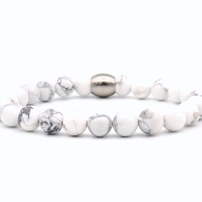 Bracelet Nane howlite (8mm)