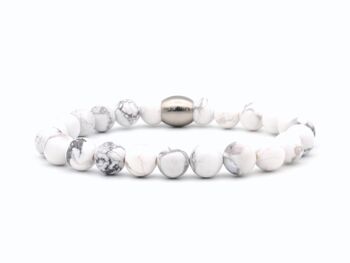 Bracelet Nane howlite (8mm) 1