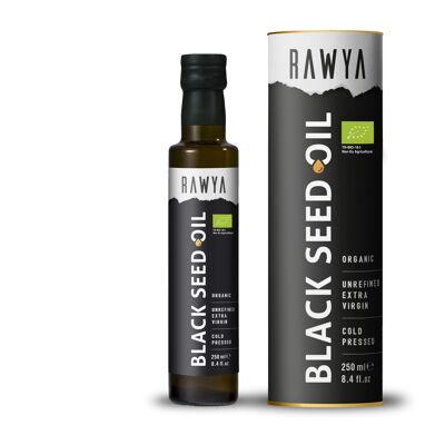 Rawya, organic cold pressed black seed oil