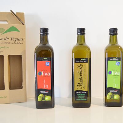 Kiste mit nativem Olivenöl extra (2x750 ml)