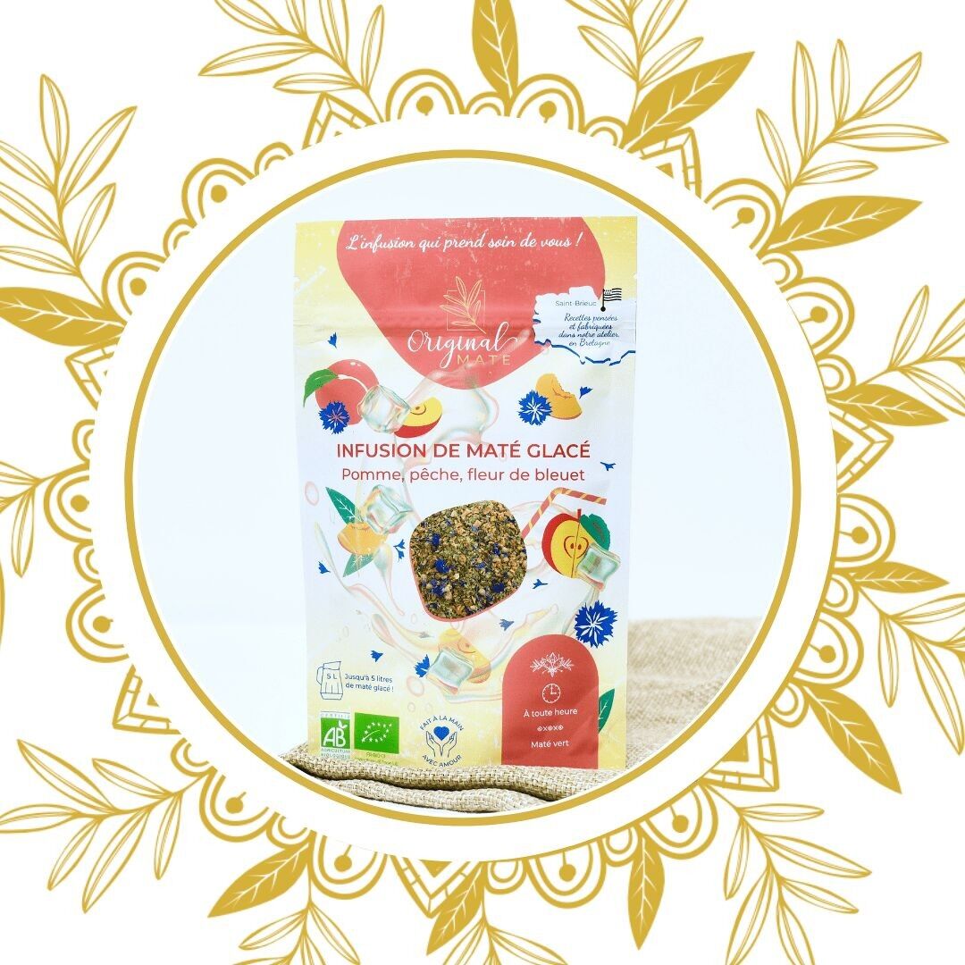 Iced Maté Apple, Peach, Blueberry Organic - 70g