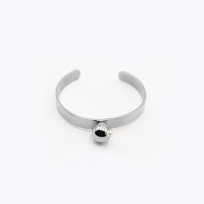 Bracelet Galatée - Plaqué palladium - Perle de culture