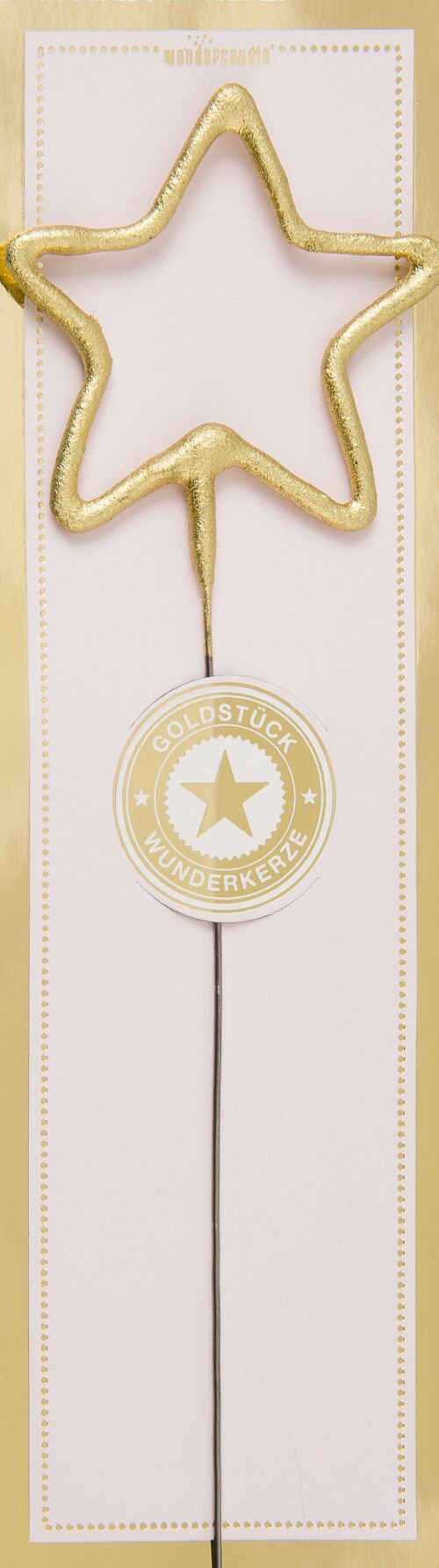 Stern gold Goldstück rosa Wondercandle® classic