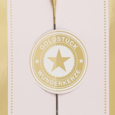 Star gold gold piece pink Wondercandle® classic