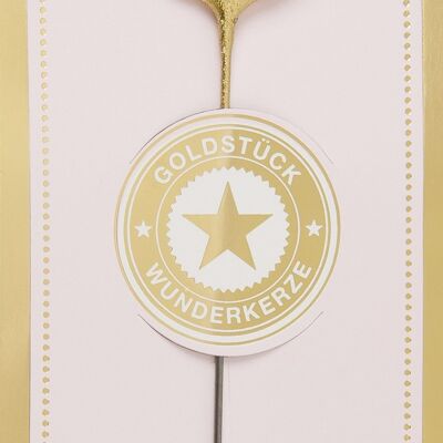 C gold Goldstück rosa Wondercandle® classic